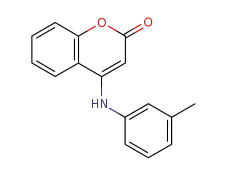 Molecular Structure of 24526-93-0 (2H-1-Benzopyran-2-one, 4-[(3-methylphenyl)amino]-)
