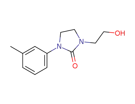 Molecular Structure of 1607801-94-4 (1-(2-hydroxyethyl)-3-(m-tolyl)imidazolidin-2-one)
