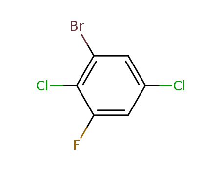 Molecular Structure of 202865-57-4 (1-Bromo-2,5-dichloro-3-fluorobenzene)