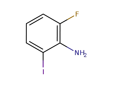 Molecular Structure of 886762-73-8 (2-Fluoro-6-iodoaniline)