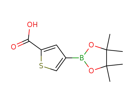 Molecular Structure of 1010836-19-7 (2-CARBOXYTHIOPHENE-4-BORONIC ACID PINACOL ESTER)