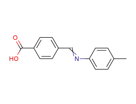 Molecular Structure of 3939-33-1 (Benzoic acid, 4-[[(4-methylphenyl)imino]methyl]-)