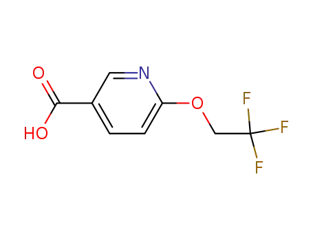 Molecular Structure of 175204-90-7 (6-(2,2,2-TRIFLUOROETHOXY)NICOTINIC ACID)