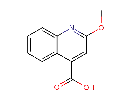 Molecular Structure of 10222-62-5 (2-METHOXY-QUINOLINE-4-CARBOXYLIC ACID)