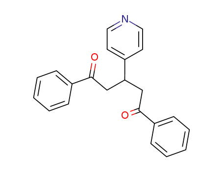 Molecular Structure of 5337-49-5 (1,5-diphenyl-3-(pyridin-4-yl)pentane-1,5-dione)