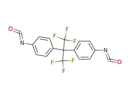 Molecular Structure of 10224-18-7 (2,2-BIS(4-ISOCYANATOPHENYL)HEXAFLUOROPROPANE)