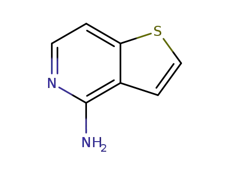 Molecular Structure of 215453-35-3 (Thieno[3,2-c]pyridin-4-amine (9CI))