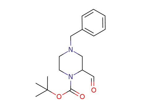 Molecular Structure of 947275-36-7 ((S)-1-Boc-4-benzylpiperazine-2-carbaldehyde)