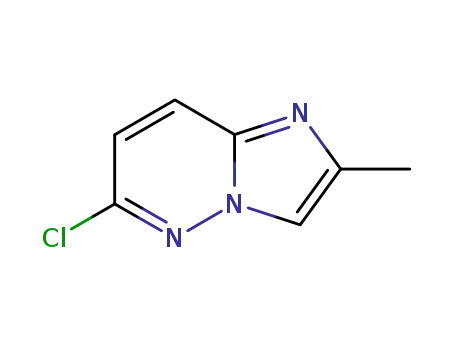 Molecular Structure of 14793-00-1 (IMIDAZO[1,2-B]PYRIDAZINE, 6-CHLORO-2-METHYL-)