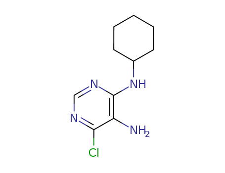 5449-10-5,6-chloro-N~4~-cyclohexylpyrimidine-4,5-diamine,
