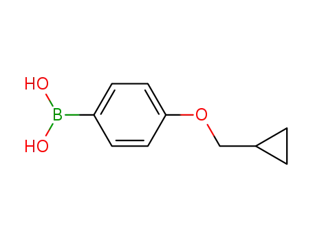Molecular Structure of 411229-67-9 (4-(CYCLOPROPYLMETHOXY)BENZENEBORONIC ACID)