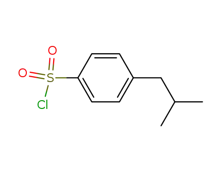 Molecular Structure of 339370-45-5 (Benzenesulfonyl chloride, 4-(2-methylpropyl)- (9CI))