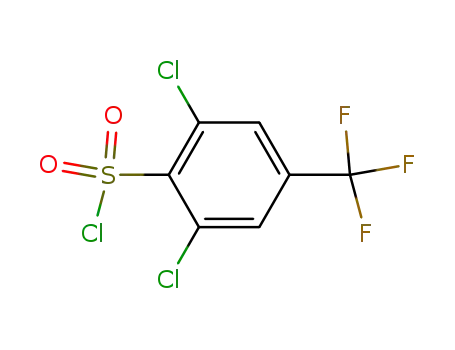 Molecular Structure of 175205-76-2 (2,6-DICHLORO-4-(TRIFLUOROMETHYL)BENZENESULFONYL CHLORIDE)
