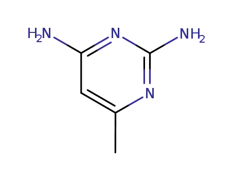 Molecular Structure of 1791-73-7 (2,4-Pyrimidinediamine, 6-methyl- (9CI))