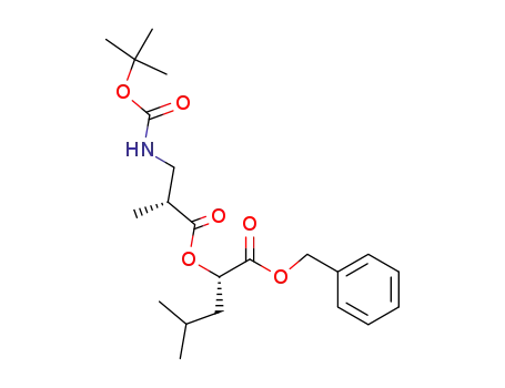 (2S,2'R)-benzyl 2-[(3'-{[(tert-butoxy)carbonyl]amino}-2'-methylpropinoyl)oxy]-4-methylpentanoate