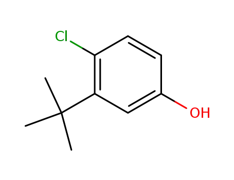 Molecular Structure of 90875-84-6 (Phenol, 4-chloro-3-(1,1-dimethyl)