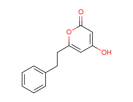 Molecular Structure of 33253-32-6 (4-HYDROXY-6-PHENETHYL-PYRAN-2-ONE)