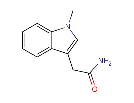 Molecular Structure of 150114-41-3 (1-METHYLINDOLE-3-ACETAMIDE)