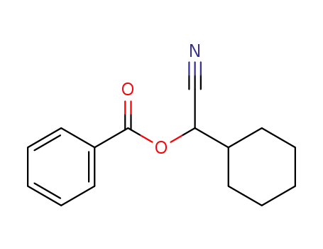 Molecular Structure of 108583-50-2 (benzoic acid cyano(cyclohexyl)methyl ester)