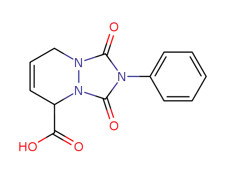 Molecular Structure of 62221-98-1 (1H-[1,2,4]Triazolo[1,2-a]pyridazine-5-carboxylic acid,
2,3,5,8-tetrahydro-1,3-dioxo-2-phenyl-)