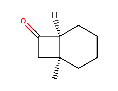 Molecular Structure of 39778-69-3 (Bicyclo[4.2.0]octan-7-one, 1-methyl-, cis-)