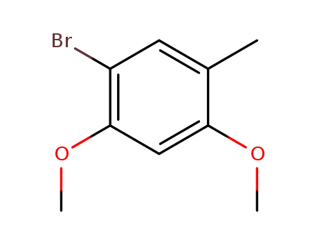 Molecular Structure of 19345-87-0 (1-bromo-2,4-dimethoxy-5-methylbenzene)