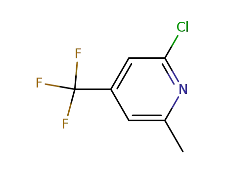 Molecular Structure of 22123-14-4 (2-Chloro-6-methyl-4-(trifluoromethyl)pyridine)