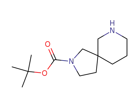 Molecular Structure of 885268-42-8 (tert-butyl 2,7-diazaspiro[4.5]decane-2-carboxylate)