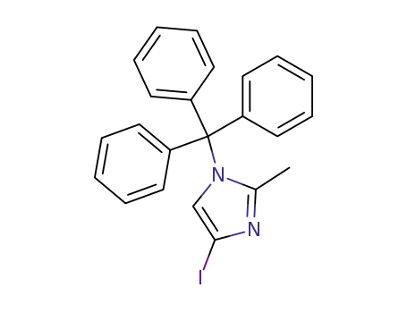Molecular Structure of 157255-72-6 (2-METHYL-4-IODO-1-TRITYLIMIDAZOLE)