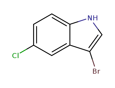 Molecular Structure of 85092-82-6 (1H-INDOLE, 3-BROMO-5-CHLORO-)