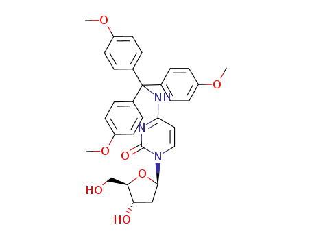 Molecular Structure of 845306-87-8 (N4-(4,4',4-trimethoxytrityl)-2'-deoxycytidine)
