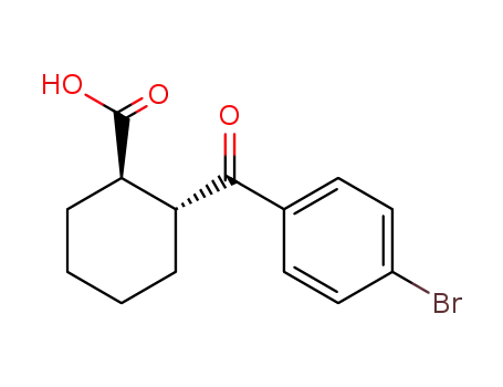 Molecular Structure of 212757-09-0 (TRANS-2-(4-BROMOBENZOYL)-1-CYCLOHEXANE-CARBOXYLIC ACID, 98)
