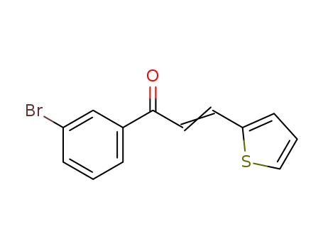 Molecular Structure of 358656-23-2 (2-Propen-1-one,1-(3-bromophenyl)-3-(2-thienyl)-)
