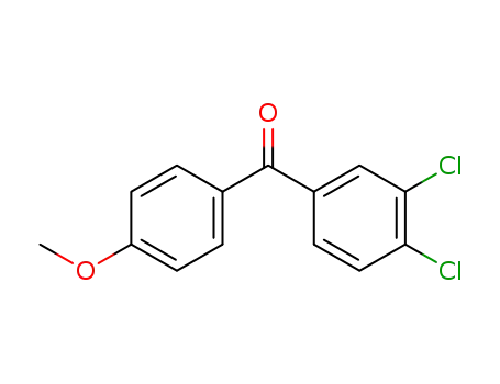 Molecular Structure of 66938-32-7 (Methanone, (3,4-dichlorophenyl)(4-methoxyphenyl)-)