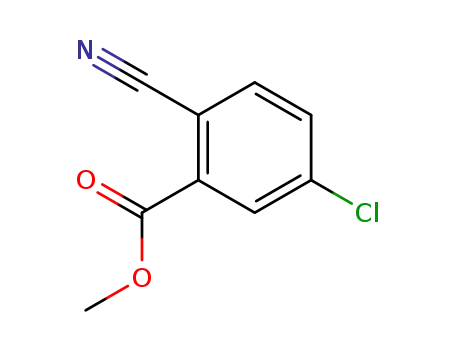 Molecular Structure of 439117-38-1 (METHYL 5-CHLORO-2-CYANOBENZOATE)