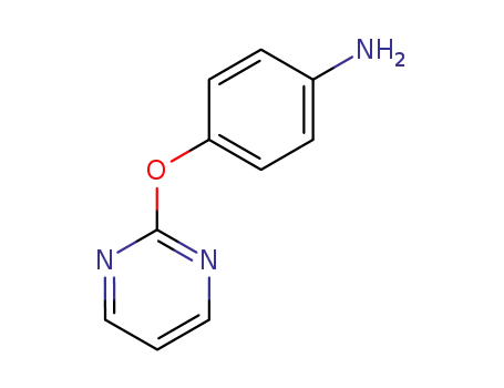 Molecular Structure of 105130-26-5 (4-(2-Pyrimidinyloxy)aniline)