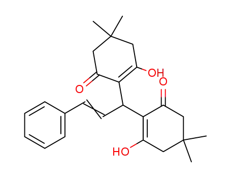 Molecular Structure of 71827-78-6 (2-Cyclohexen-1-one,
2,2'-(3-phenyl-2-propenylidene)bis[3-hydroxy-5,5-dimethyl-)