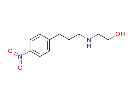 Molecular Structure of 130634-09-2 (N-(2-Hydroxyethyl)-3-(4-nitrophenyl)propylamine)
