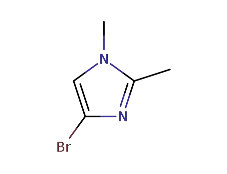 Molecular Structure of 850429-59-3 (4-BROMO-1,2-DIMETHYL-1H-IMIDAZOLE)