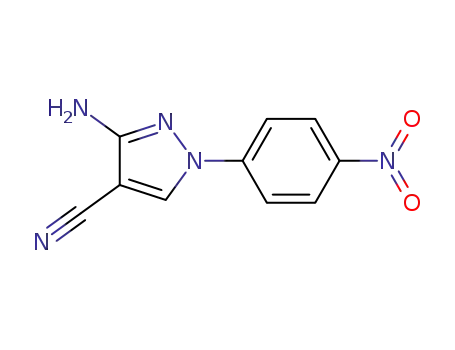 Molecular Structure of 219930-67-3 (3-AMINO-1-(4-NITROPHENYL)-1H-PYRAZOLE-4-CARBONITRILE)