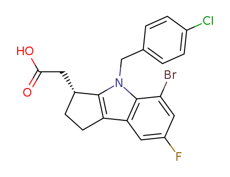 (R)-2-(5-broMo-4-(4-chlorobenzyl)-7-fluoro-1,2,3,4-tetrahydrocyclopenta[b]indol-3-yl)acetic acid