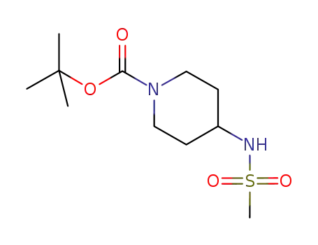 Molecular Structure of 800401-97-2 (t-Butyl 4-MethanesulfonaMidopiperidine-1-carboxylate)