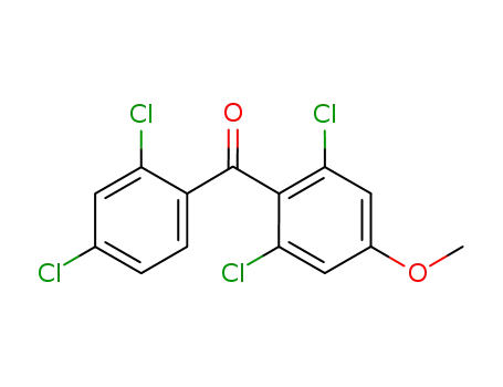 Molecular Structure of 934562-64-8 ((2,6-dichloro-4-methoxyphenyl)(2,4-dichlorophenyl)methanone)
