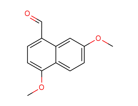Molecular Structure of 90381-44-5 (4 7-DIMETHOXY-1-NAPHTHALDEHYDE  97)