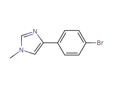Molecular Structure of 136350-70-4 (4-(4-BROMO-PHENYL)-1-METHYL-1H-IMIDAZOLE)