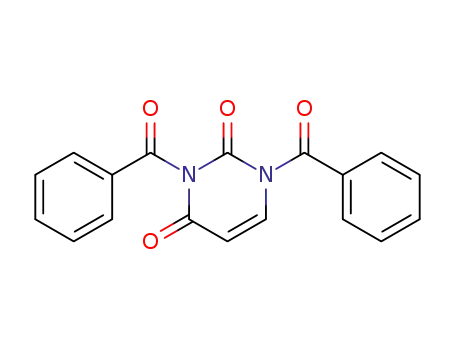 Molecular Structure of 4330-14-7 (2,4(1H,3H)-Pyrimidinedione, 1,3-dibenzoyl-)