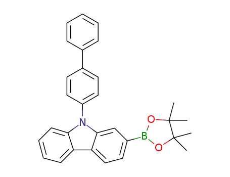 Molecular Structure of 1427213-44-2 (9H-Carbazole, 9-[1,1'-biphenyl]-4-yl-2-(4,4,5,5-tetramethyl-1,3,2-dioxaborolan-2-yl)-)