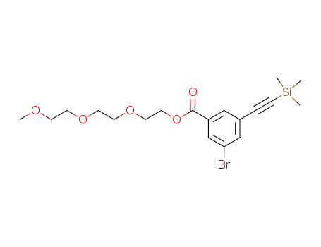2-[2-(2-methoxy)ethoxy]ethyl 3-bromo-5-[2-(1,1,1-trimethylsilyl)-1-ethynyl]benzoate