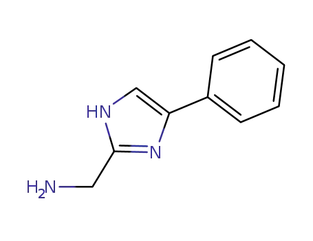 Molecular Structure of 175531-38-1 (C-(5-PHENYL-1H-IMIDAZOL-2-YL)-METHYLAMINE)