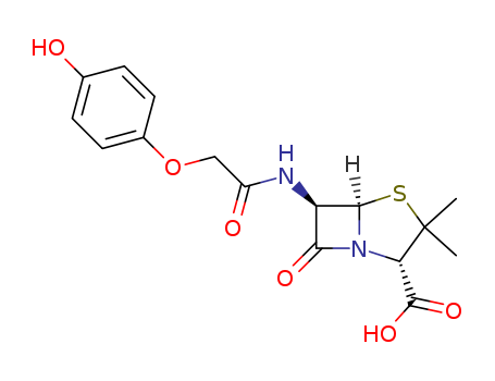 20880-67-5,4-hydroxypenicillin V,4-Thia-1-azabicyclo[3.2.0]heptane-2-carboxylicacid, 6-[2-(p-hydroxyphenoxy)acetamido]-3,3-dimethyl-7-oxo- (6CI,8CI);4-Thia-1-azabicyclo[3.2.0]heptane-2-carboxylic acid,6-[[(4-hydroxyphenoxy)acetyl]amino]-3,3-dimethyl-7-oxo-, (2S,5R,6R)- (9CI);4-Thia-1-azabicyclo[3.2.0]heptane-2-carboxylic acid,6-[[(4-hydroxyphenoxy)acetyl]amino]-3,3-dimethyl-7-oxo-, [2S-(2a,5a,6b)]-; (4-Hydroxyphenoxy)methylpenicillin;(p-Hydroxyphenoxy)methylpenicillin; 4-Hydroxypenicillin V; p-HydroxypenicillinV